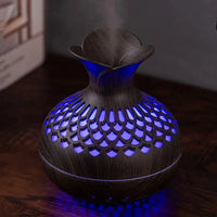 Wood Grain Humidifier 300ml, USB Aroma Diffuser, Atomizer, Household Humidifier, Moisturizing Instrument, Office Humidifier，gift